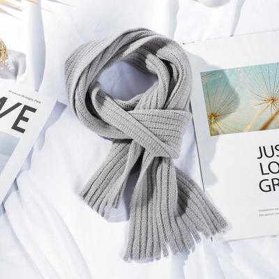 Winter Children Scarf Warm Knitted Baby Scarf for Boys Girls Solid Color Thick Soft Unisex Kids Neck Warmer Gift for Toddler