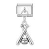 Fashion Heart Lips Bow Knot Feet Fishbone Pendant Italian Charm Link Fit 9mm Stainless Steel Bracelet DIY Making Men Women Gifts