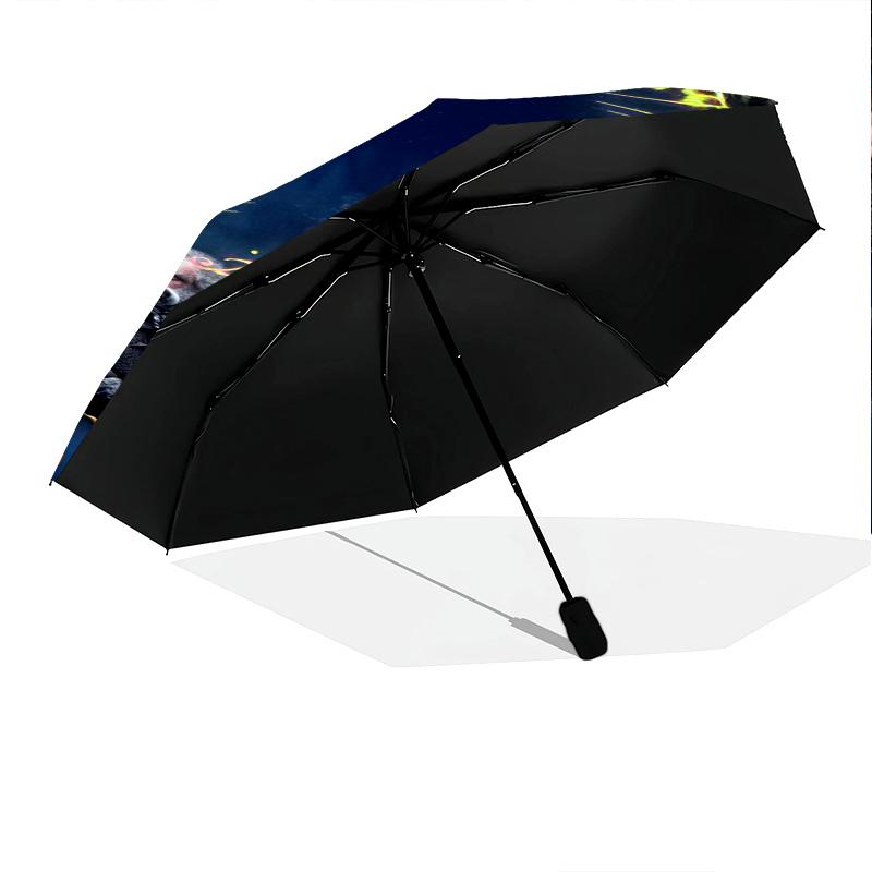 Hobbit Battle Five Armies Folding Umbrella Suitable For All Seasons Portable Gift Travel Three Folds