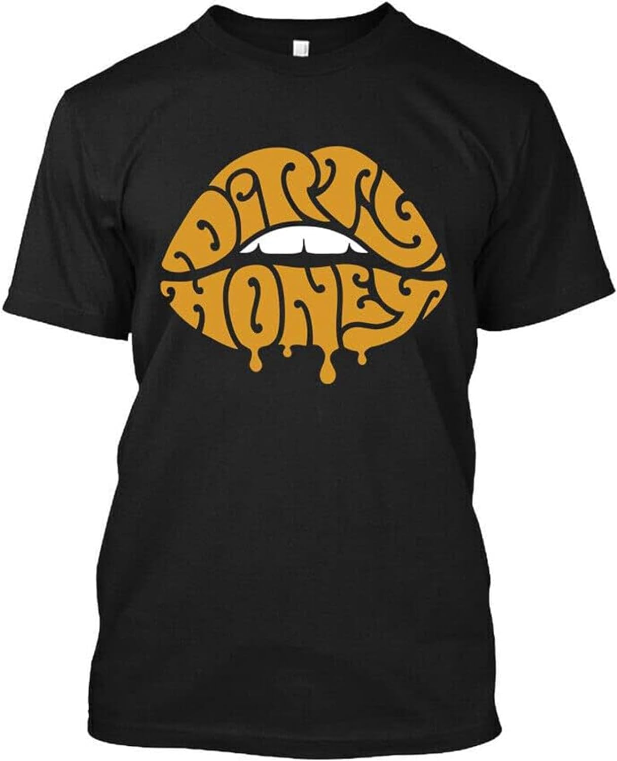 NWT Dirty Ho@ne@y American Blues Rock Band Music Vintage Logo T-Shirt Size S-4XL Black Men s M чёрный