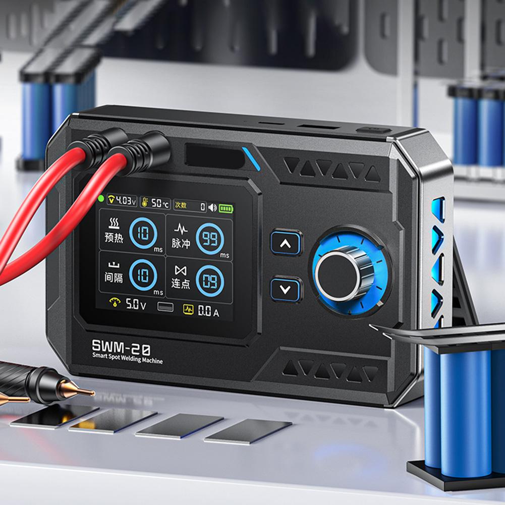 SWM-20 Handheld Spot Welding Machine Designed for Battery Tab Welding on Nickel Stainless Steel and Iron Sheets