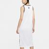 Nike Round Neck Mid-Length Creative Pattern Knitted Breathable Sports Casual Sleeveless Dress Women Dresses White CU6788-100