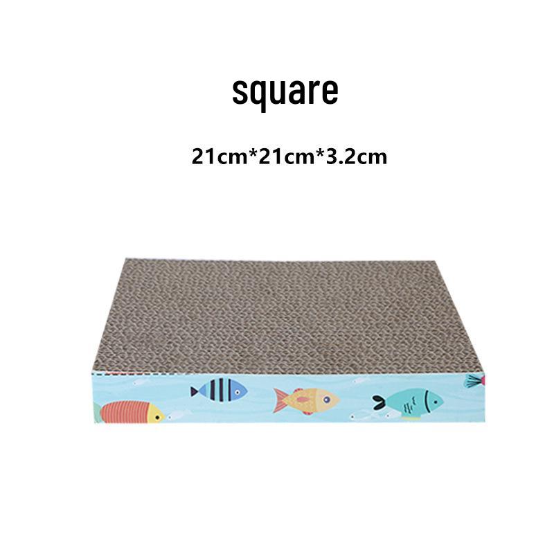Cat Scratching Board - High-Density Corrugated Cardboard, Multiple Shapes, Pet Toys.