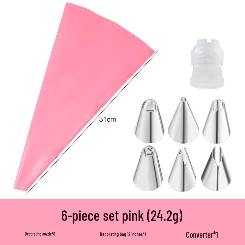 Stainless Steel Cake Decorating Tips Set with EVA Piping Bag