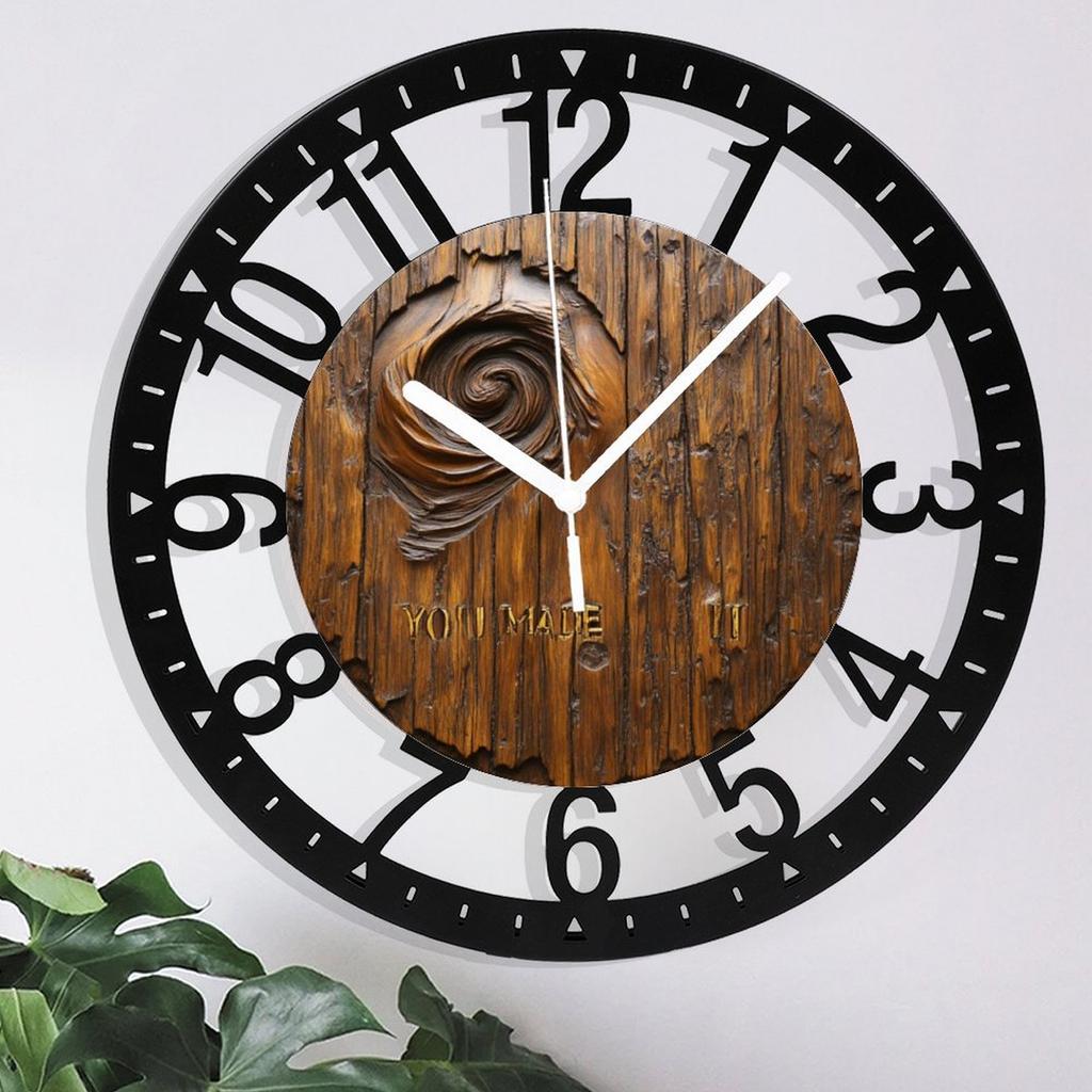 25cm Iron Wall Clock As a Focal Point for Kitchen or Dining Area