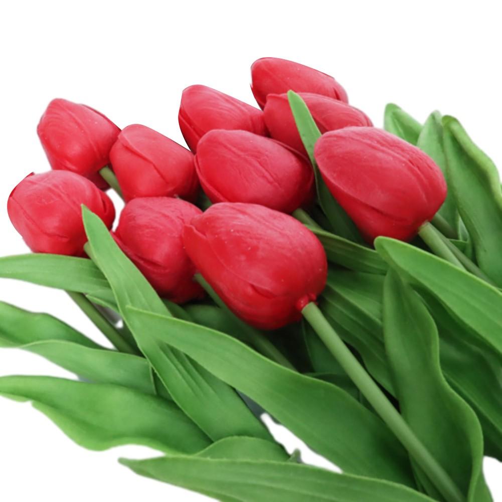 Fiori Artificiali Mini Tulipano Pianta Artificiale Decorazioni Floreali per Matrimonio