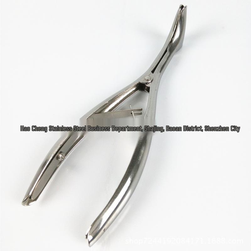 Stainless Steel Nasal Speculum & Retractor Set for Ear and Nose with Dilator and Tweezers