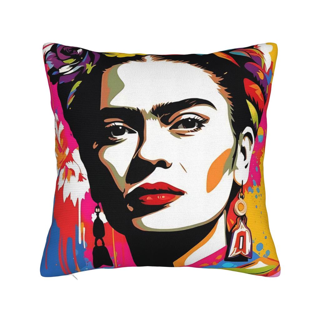 Pillow Case F-Fridas K-Kahlooo Soft Pillow Cover For Sofa Home Decoration Novelty Pillowcases