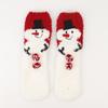 Ladies' Christmas Socks Christmas Tree Socks Thickened Warm Coral Velvet Sleep Socks Cartoon Elk Snowman