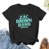 Zac Brown Band T-Shirt Tops Koreanische Mode Weiße T-Shirts für Frauen