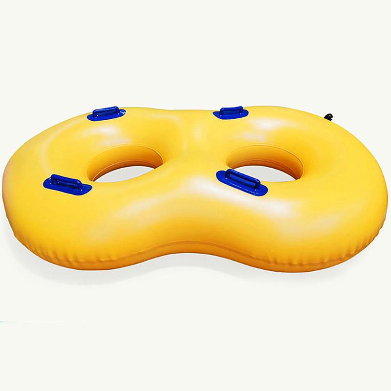 

Double Inflatable Swim Ring for Adults - Reinforced Lifebuoy for Couples & Parent-Child Rafting Custom