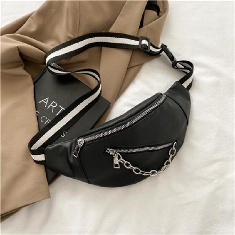 

Сумка на одно плечо, модная нагрудная сумка, однотонная, женская студенческая сумка через плечо чёрный