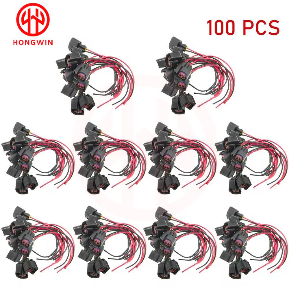 Waterproof EV6 EV14 Fuel Injector Plugs Connector For Ford Chevy Dodge Chrysler Subaru USCAR Fuel Injector With Pin and Wire