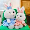 Plush Rabbit Toy With Dress And Bow Decoration For Girls Gift And Comfort