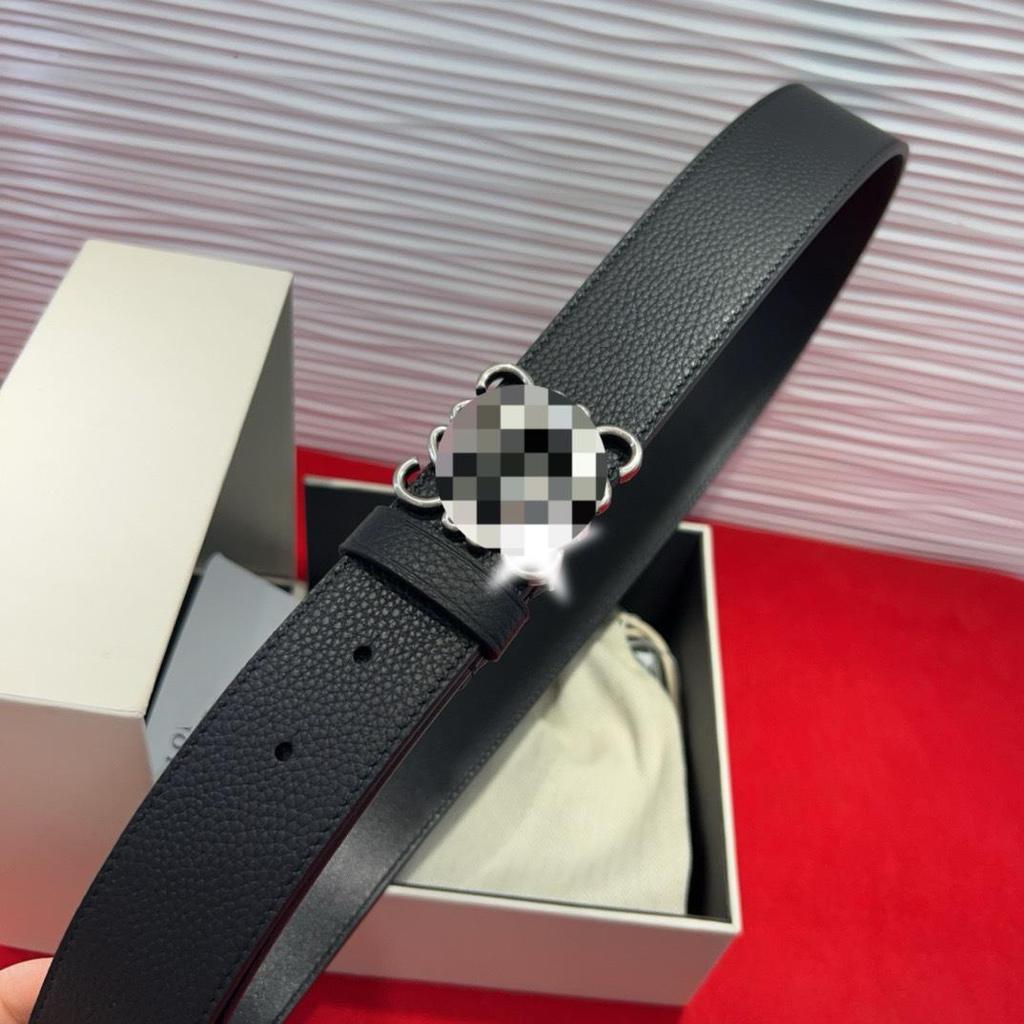 Luxury Cowhide Reversible 3.8cm Genuine Leather Belt for Versatile Business Casual Wear