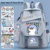 Fatty Shark Backpack: Lightweight, Cute, Large Capacity Schoolbag for Grades 3-6 Boys & Girls