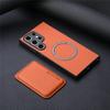 Magnetic Card Holder Phone Case for Samsung Galaxy S25 Ultra S24 Plus S23 S22 S21 FE S20 Carbon Fiber Texture Detachable Cover