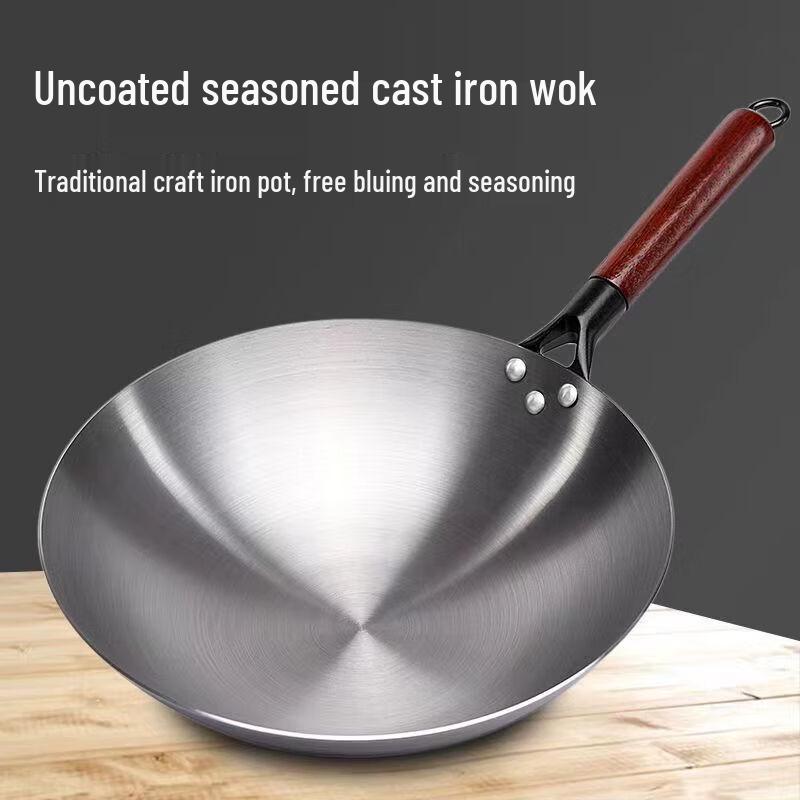 Traditional Thickened Round Bottom Iron Wok