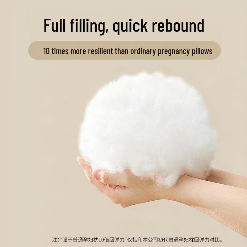 U-Shaped Pregnancy Pillow: Side Sleeper Belly Support & Lumbar Protection - Essential for Motherhood and Winter Comfort