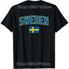 Divertente Asta per Bandiera Svedese Firma T-shirt Svedesi Uomo Cotone Umorismo Streetwear T-Shirt Manica Corta Unisex Abbigliamento Largo