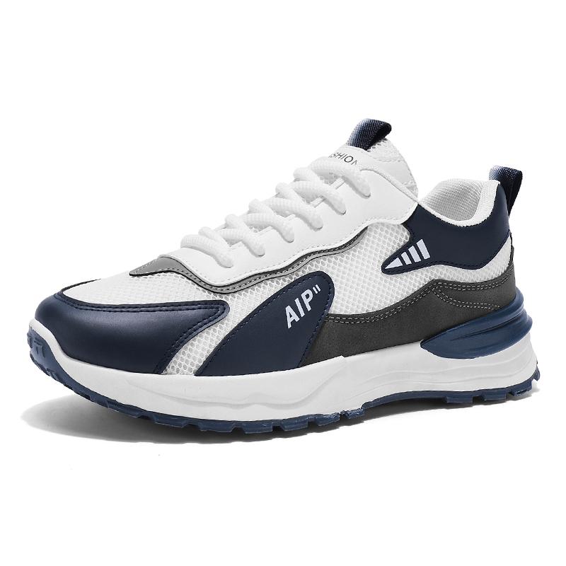 Fashion Men's shoes four seasons breathable soft bottom non-slip mesh casual sports shoes outdoor running shoes fashion student sneakers