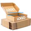 Custom Logo Corrugated Mailer Boxes – Cardboard Gift Packaging with Flat Pack Shipping for Bulk Wholesale