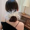 Intestine Hair Ring Feather Hair Rope Satin Hair Ring Korean Style Scrunchies Female Hair Ties