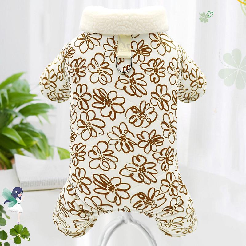 

Small Dog Winter Clothing Puppy Pet Apparel Jumpsuit Rompers Pomeranian Schnauzer Bichon Frise Poodle Clothes Puppy Costume Coat XS（old）