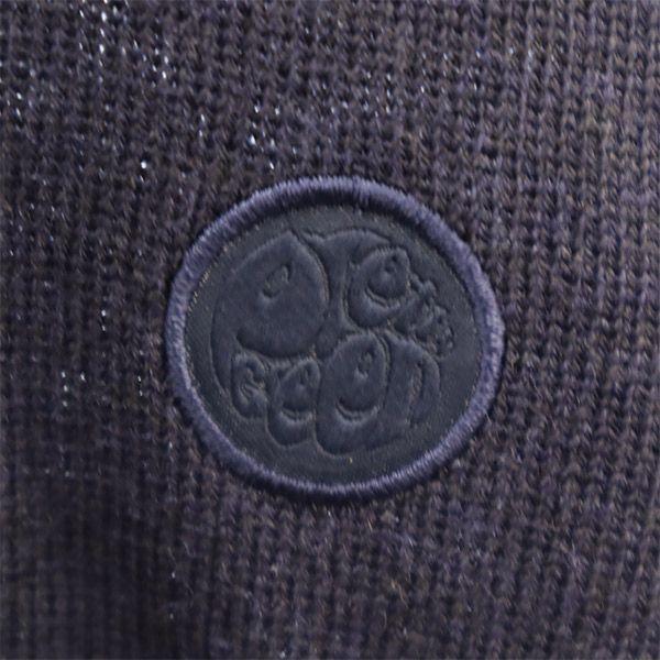 Pretty Green Wool Wappen Long Sleeve Sweater 3 Navy Knit Men's Used