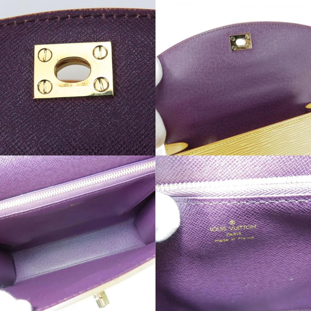 Used LOUIS VUITTON Handbag Malselv M52379 Epi Leather Yellow Top Handle