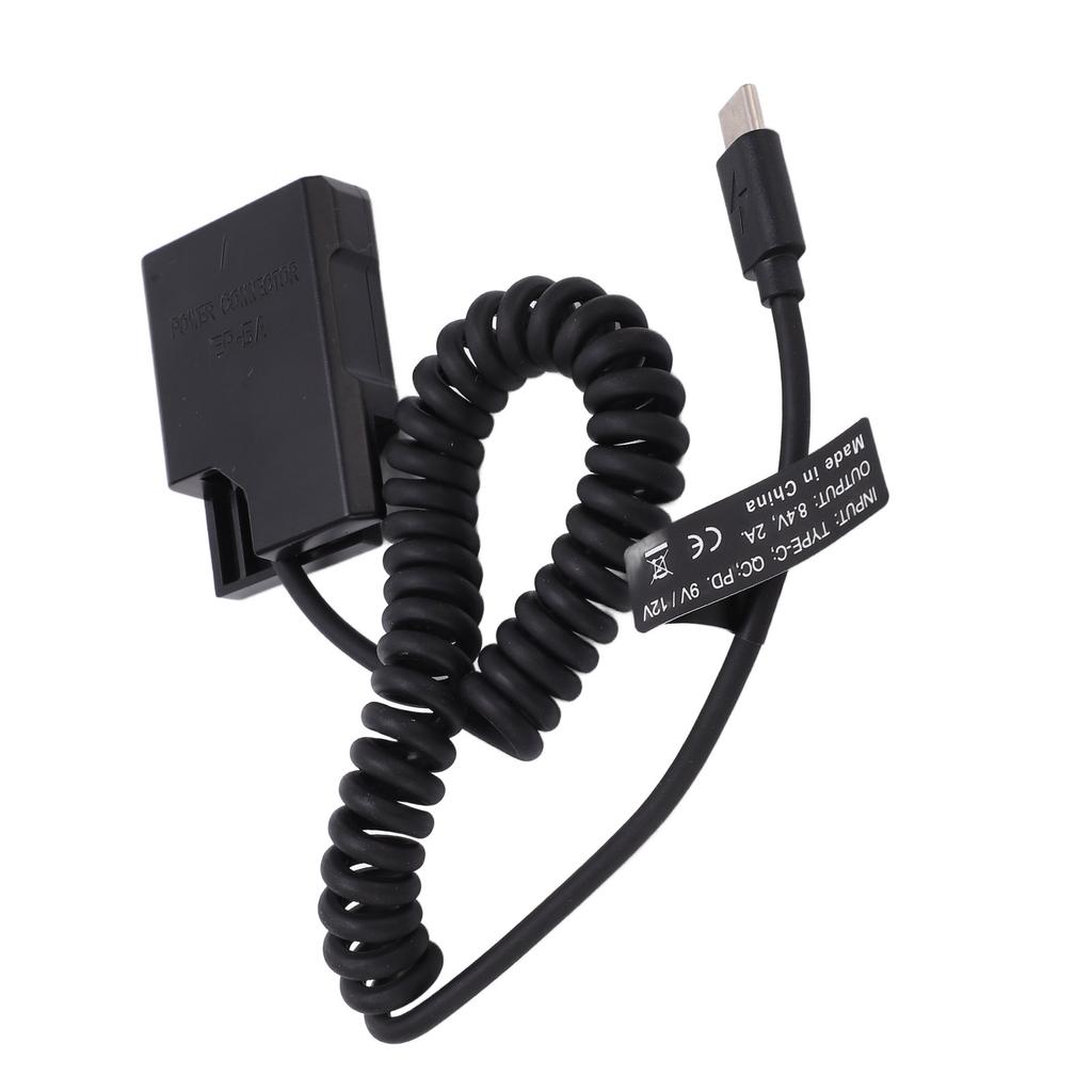 Type C Power Adapter DC Coupler ENEL14 Full Decoding Dummy Battery for Nikon D5600 D5500