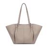 Large Capacity Wing Tote Bag Women Luxury Leather Shoulder Bag Minimalist Design Commuter Handbag Solid Color Casual Work Bag
