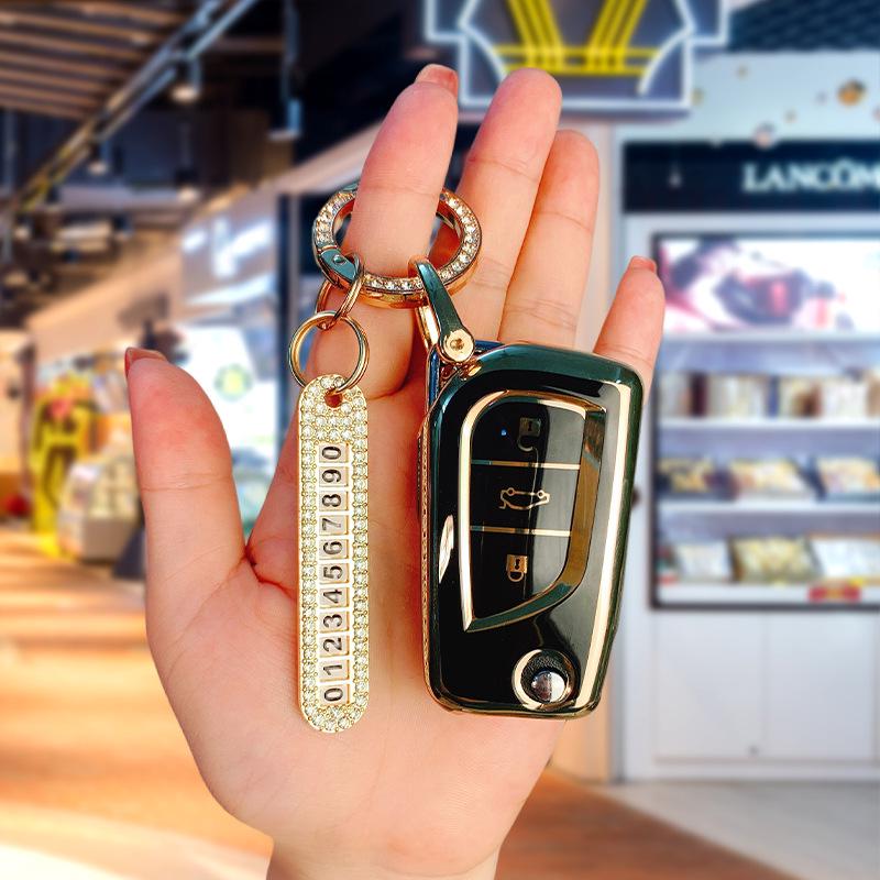 Toyota TPU Key Case for Corolla, Camry, Levin, Avalon, RAV4, C-HR, Highlander