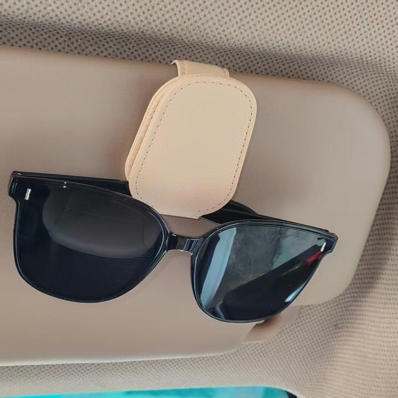 Der Brillenhalter ist geeignet für Auto-Sonnenblenden, Leder-Sonnenbrillen, Magnetische Clips, Ticket-Halter und Auto-Sonnenblenden-Zubehör