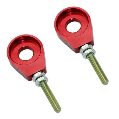 Pit Dirt Bike için 12mm Zincir Ayarlayıcı Gergi CRF50 Thumpstar ATV Kırmızı