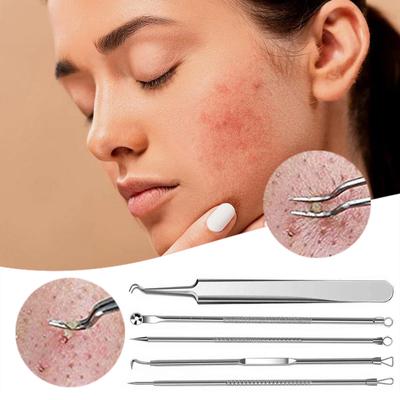 Ferramenta extratora de cravos removedor de cravos pinças para acne caixa conjunto 5 peças