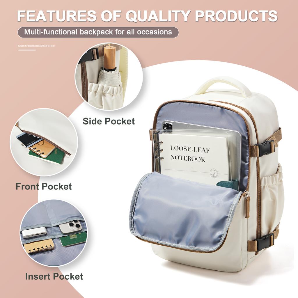 Cabin Airplane Travel Backpack 40X30X20, Hand Luggage Cabin Backpack Wizzair 40X30X20 Carry-Ons Men Women 15.6 Inch Laptop Bags