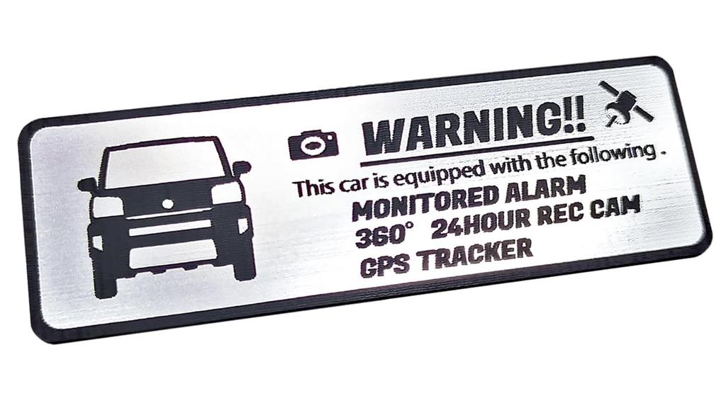 Honami Works TAFT Security Emblem 24 Hour Surveillance Dash Cam GPS Tracker Sticker