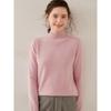 Updated Autumn Winter Thick Cashmere Blend Half Turtle Neck Sweater for Women Soft Warm Versatile Wool Base Top