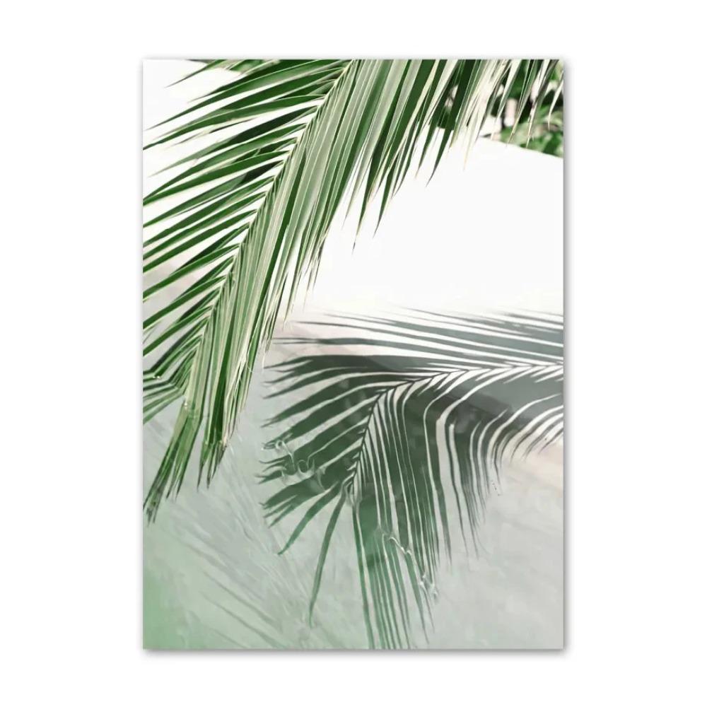Simple Wall Art Nature Green Leaf Landscape Poster HD Oil Painting Posters Prints Home Bedroom Living Room Decorative Ideal Gift
