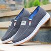 Summer Canvas Shoes Men's Cloth Shoes Casual Shoes Breathable Elderly Shoes Single Shoes Driving Work Shoes