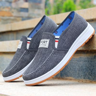 Summer Canvas Shoes Men's Beijing Cloth Shoes Casual Shoes Breathable Old Shoes Single Shoes One Pedal Driving Work Shoes