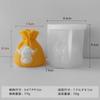 New Christmas Candle Gift Bag Mold DIY Aromatherapy Candle Christmas Decoration Plaster Ornament Grinding Tool