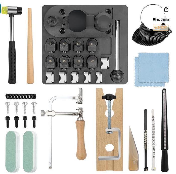 Ring Bender Crimping & Rolling Machine Kit for Gold, Silver, Copper Forming & Repair