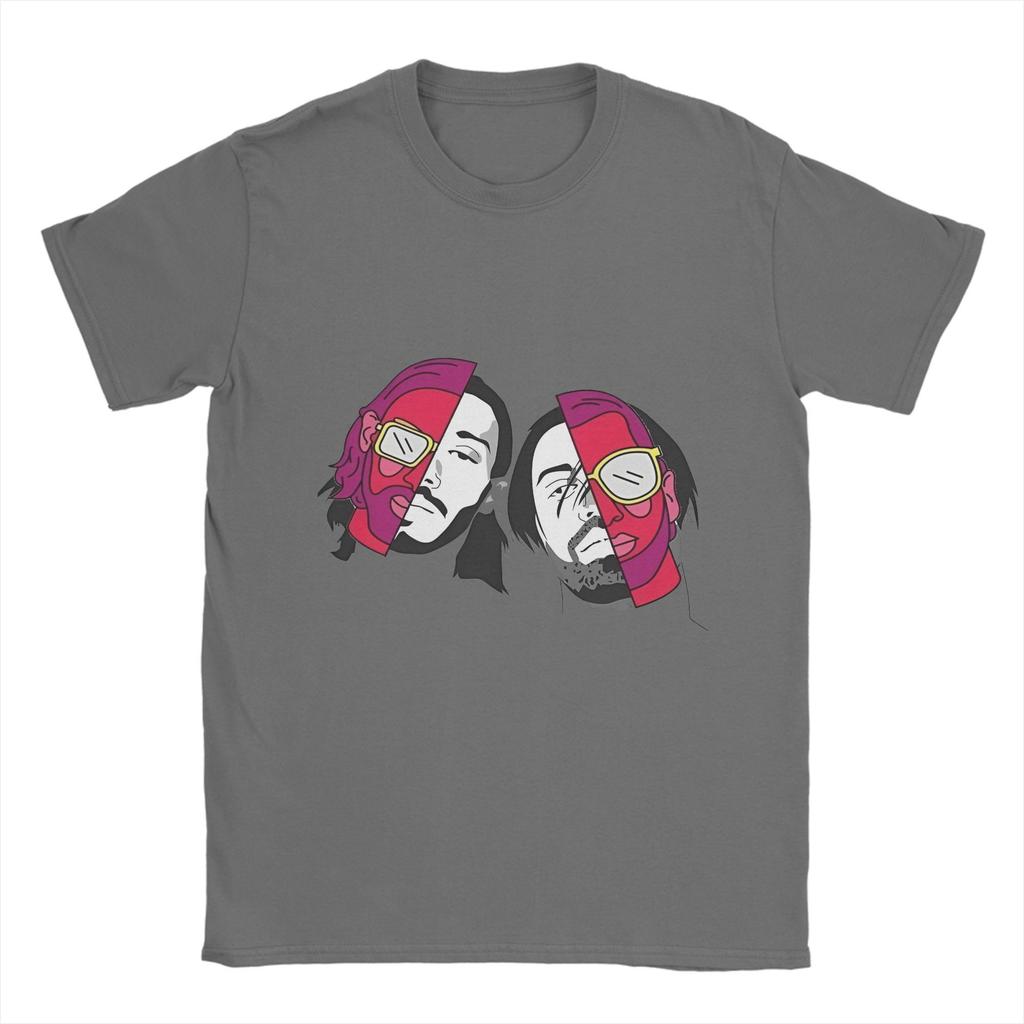 PNL Two Neon Brothers    T-Shirt Men Rapper  Vintage Cotton Tee Shirt Round Collar Short Sleeve T Shirt Plus Size Clothes