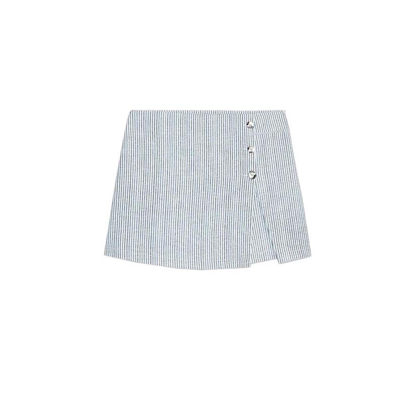 

Stripes Print Sleeveless V-neck Vest Vest 2949025 Stripes Print Casual Culottes 2949026 Blue pants L