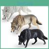 Kids Pvc Animal Model Set Featuring North American Wolves For Home Or Desk Decor