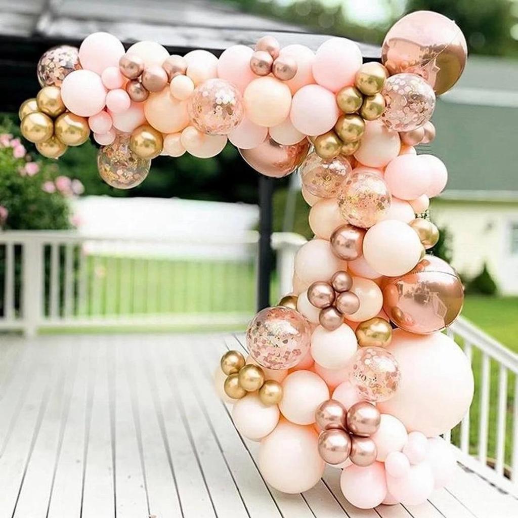 Rose Gold Balloon Garland Arch Wedding Decoration Macron Balloon   Birthday Party Decor Baby Shower Girl Balloon