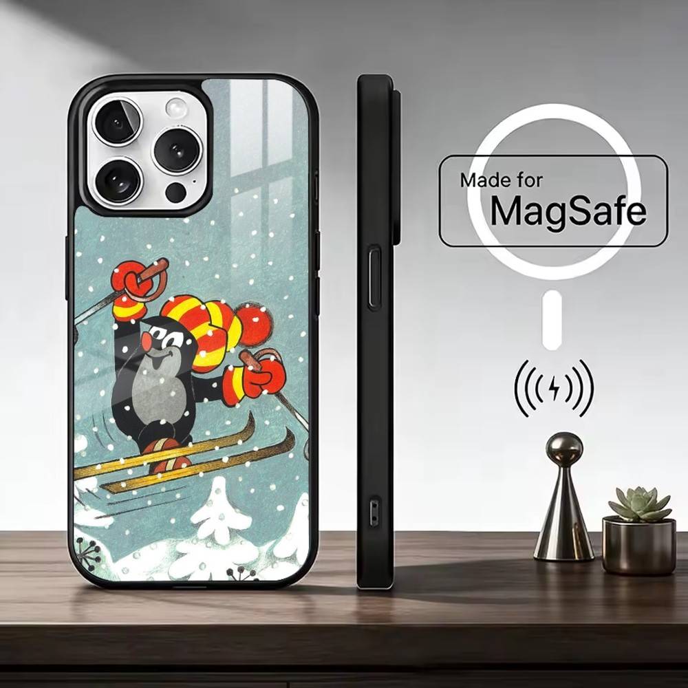 Cartoon Littles Mole  Phone Case For iPhone17,16,15,14,13,12,11 Plus,Pro Max Magnetic For Magsafe Wireless Charging