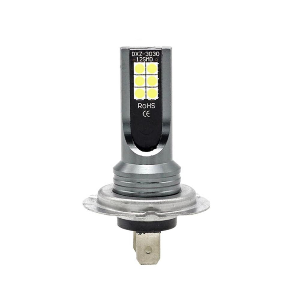 Комплект светодиодных ламп H7 Автомобильные противотуманные фары 55 Вт Супер-яркие 6000K Белые светодиодные огни для транспортных средств Высокомощные Автомобильные светодиодные фары Дневные ходовые огни whtie&H7